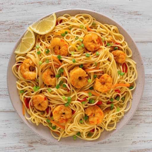 Schezwan Prawns Noodles _0
