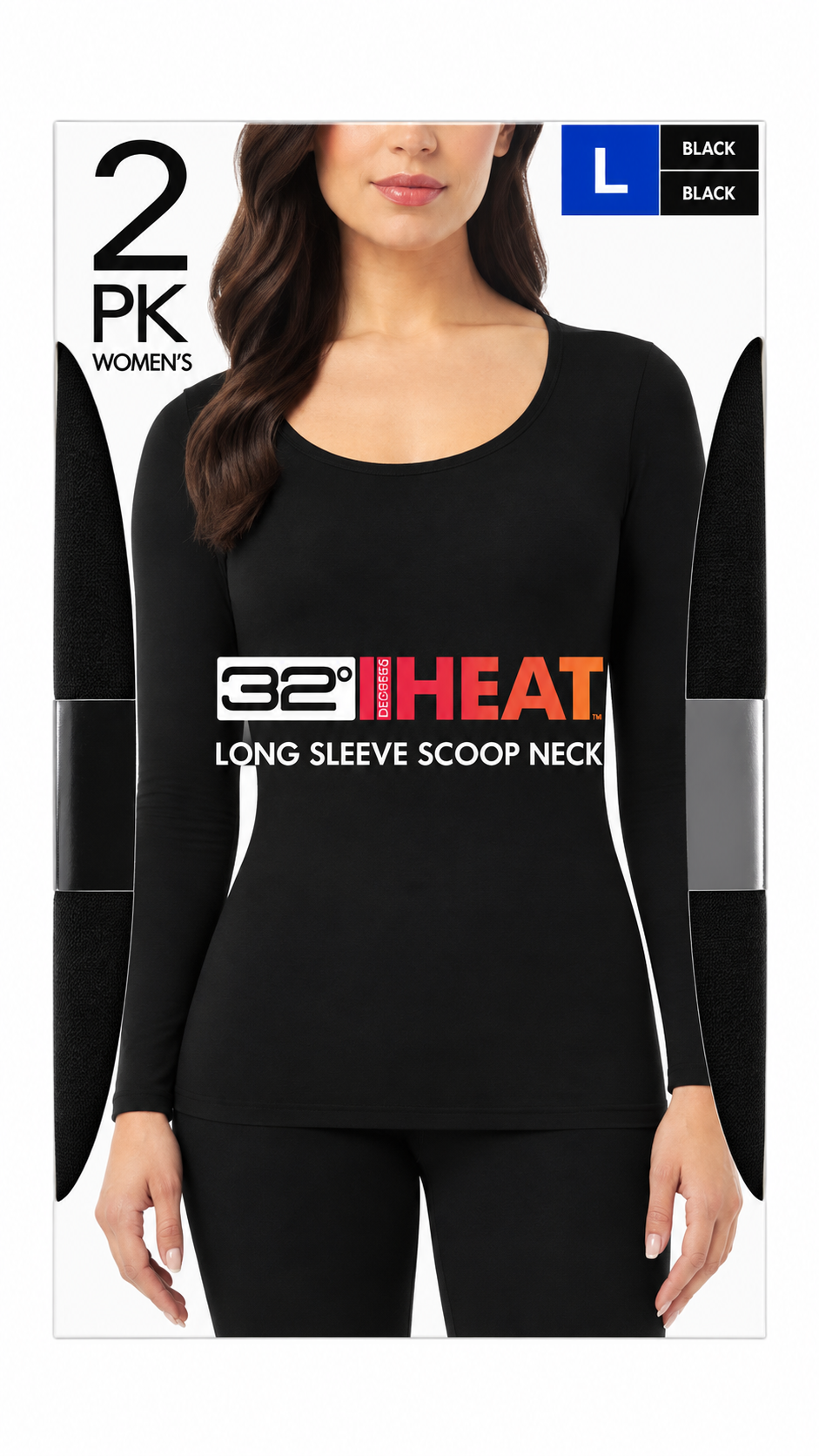 32 Degree- 2 Pack Women’s Heat Long Sleeve scoop neck_6
