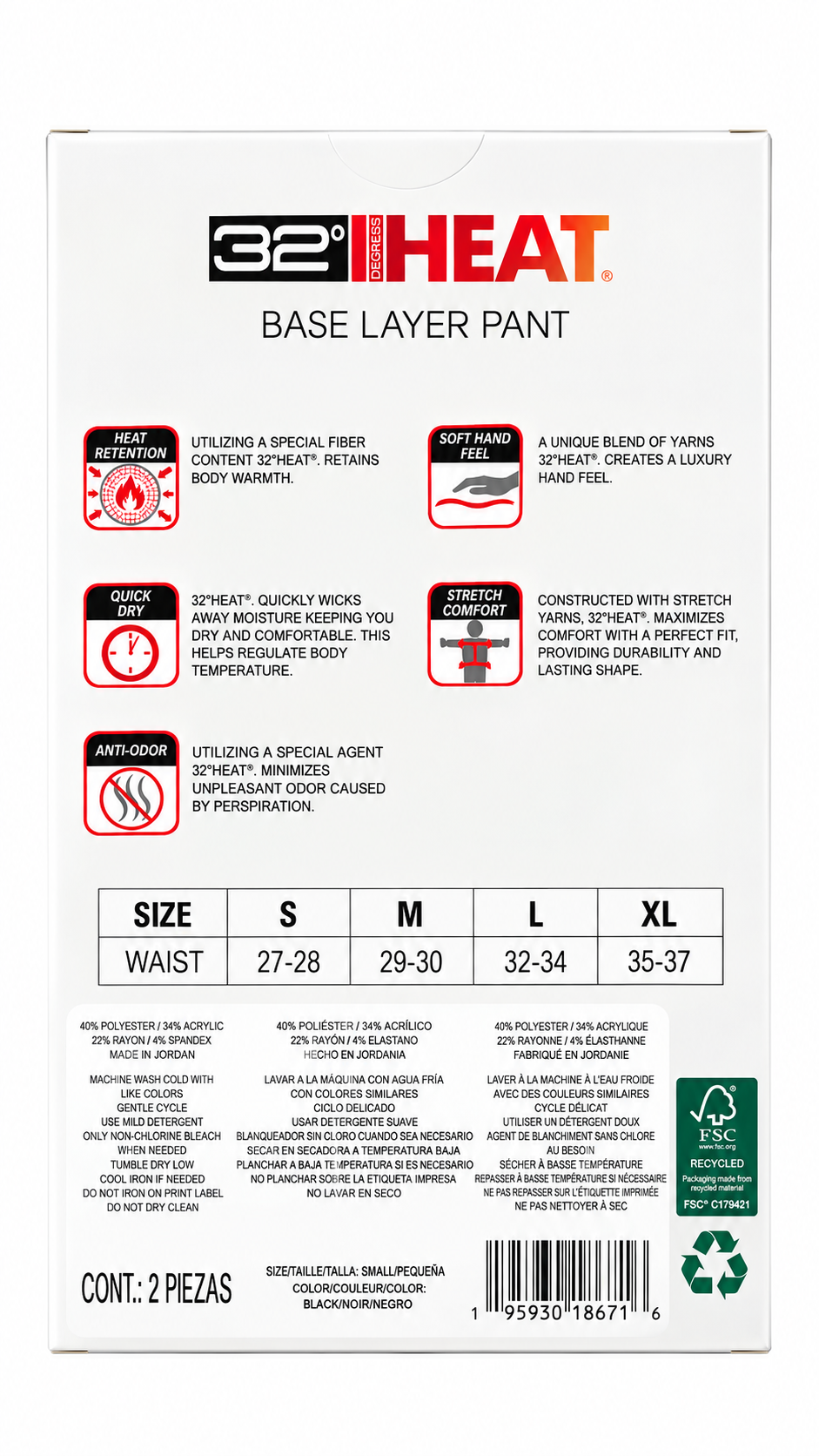 32° HEAT Base Layer Pant – 2 Pack_3