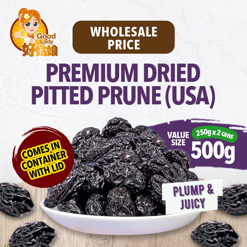 Premium Dried Prune -500g (250g x 2 can)_0