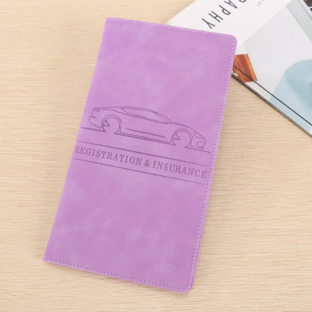 PORTE DOCUMENT POUR VÉHICULE RECT VIOLET 