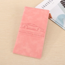PORTE DOCUMENT POUR VÉHICULE RECT ROSE