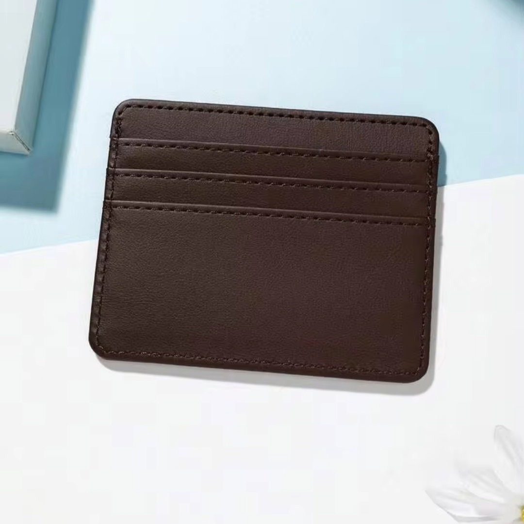 PORTE CARTE MARRON 