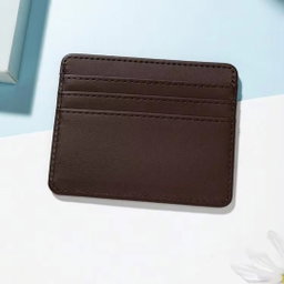 PORTE CARTE MARRON 