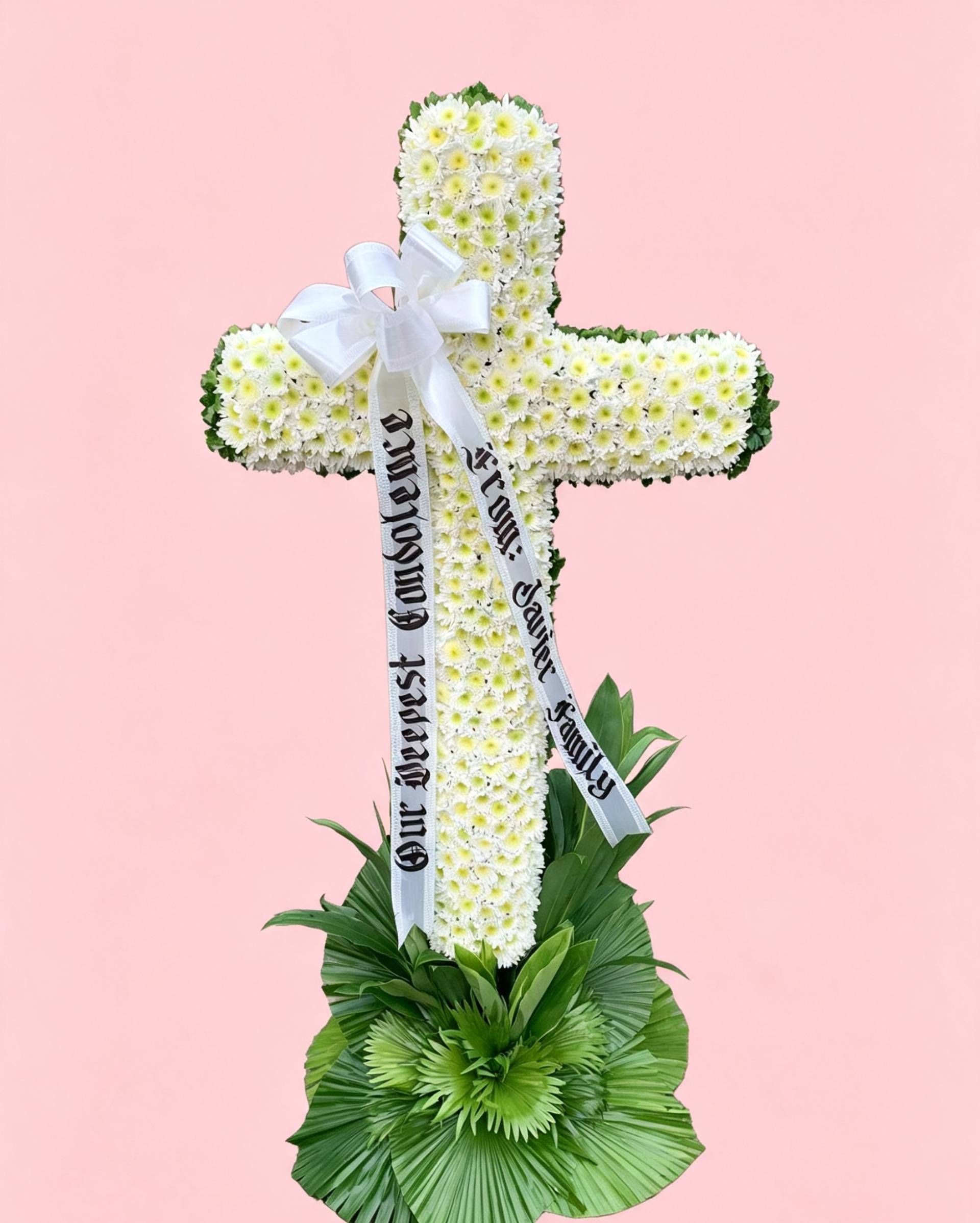 Cross Flower Arrangements