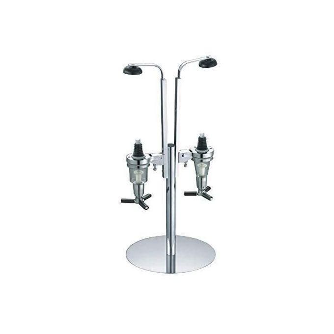2-Bottle Revolving Liquor Dispenser Stand_0