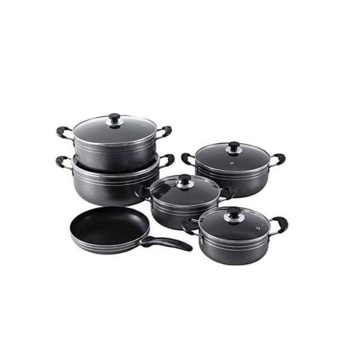 11-Piece Non-Stick Granite Cookware Set