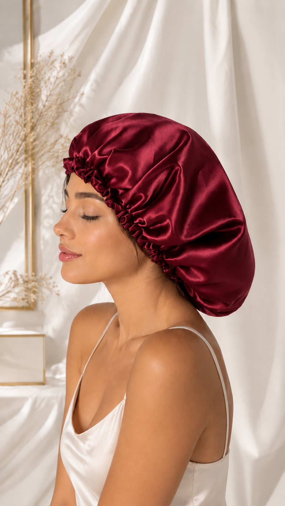 Gorro de Satén Lila_2