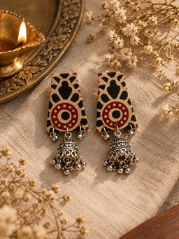 Katha Jhumka Earrings 🤎🖤