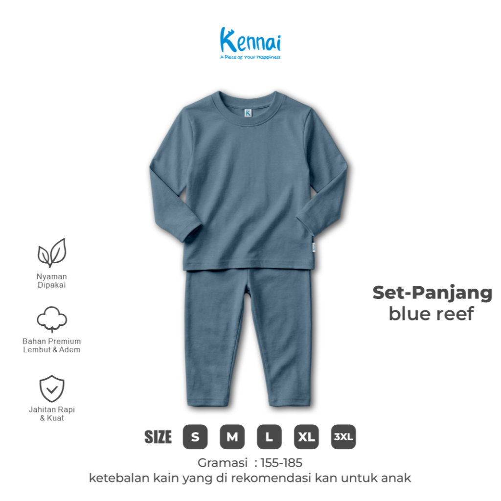 SETELAN PANJANG POLOS BLUE REEF _0