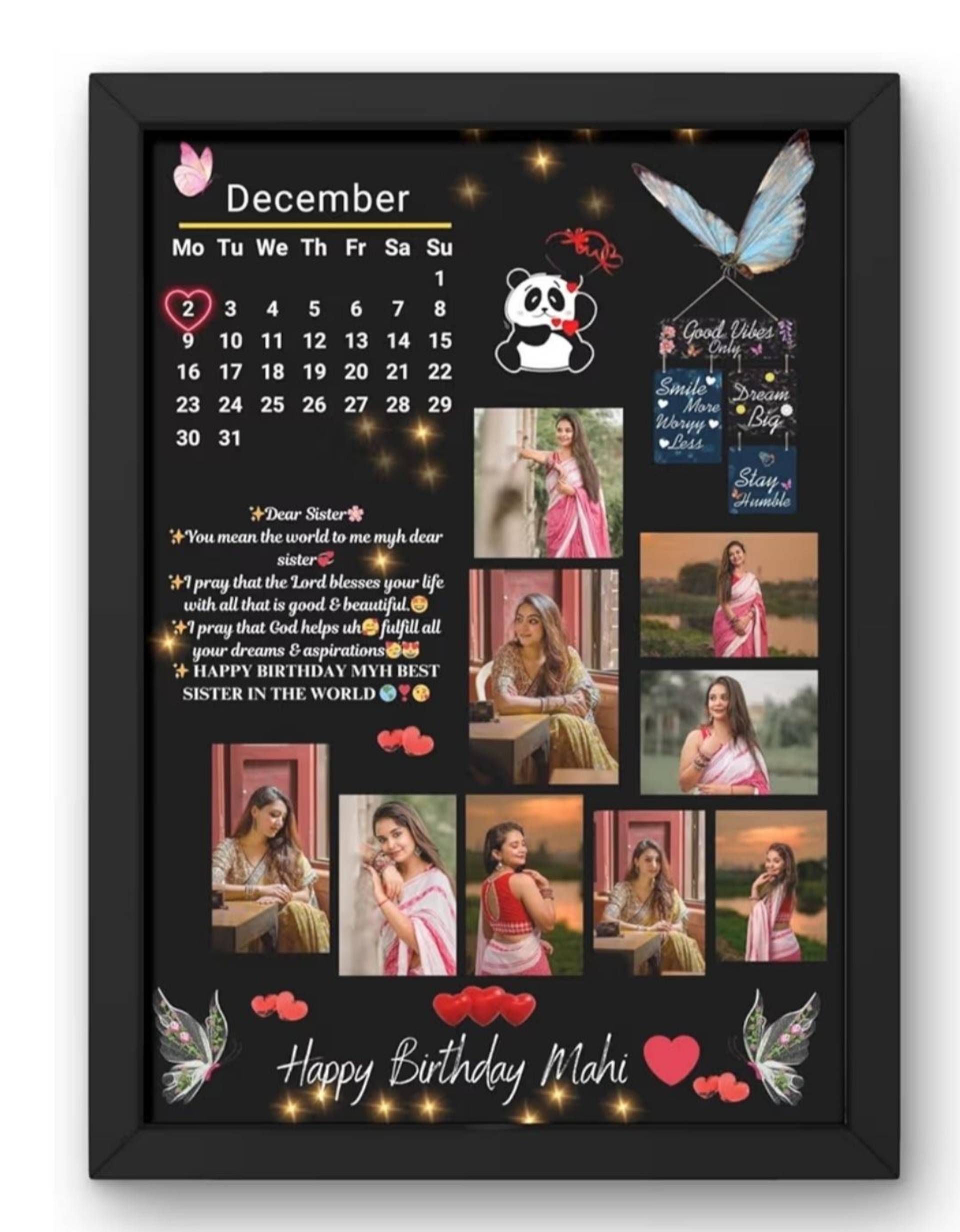 UniOSnap Sister Calendar Frame