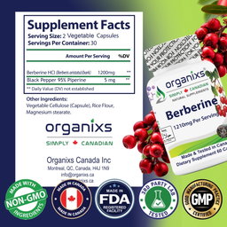 ORGANIXS BERBERINE 1210mg