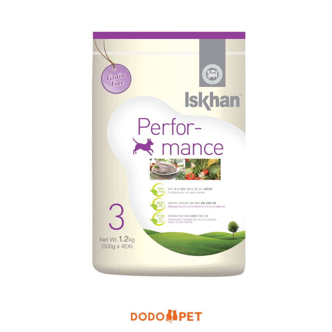 Iskhan Performance 3 Grain Free Dry Dog Food - 1.2kg