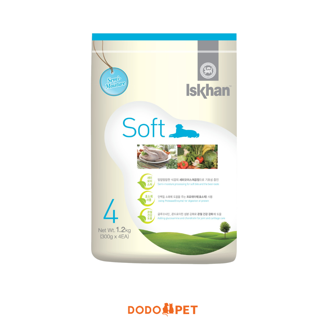 Iskhan Soft 4 Semi-Moisture Dry Dog Food - 1.2kg_0