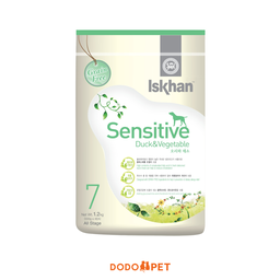 Iskhan Sensitive 7 Grain Free Dry Dog Food (Duck & Vegetable) - 1.2kg