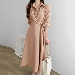 Midi Dress Casual Kimono Style Over Size