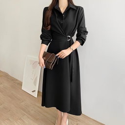Midi Dress Casual Kimono Style Over Size