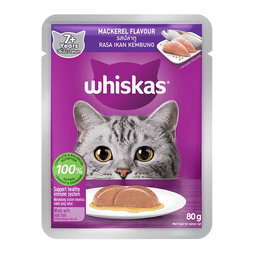 Whiskas Wet Cat Food Pouch (In Gravy) - 80g
