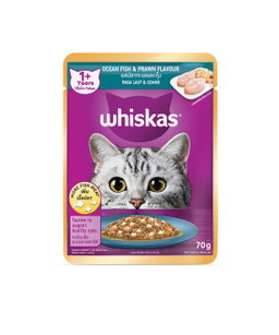 Whiskas Wet Cat Food Pouch (More Fish Meat) - 70g