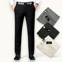 Celana Formal Pria Dewasa Panjang Slimfit Kerja Kantor Casual Katun