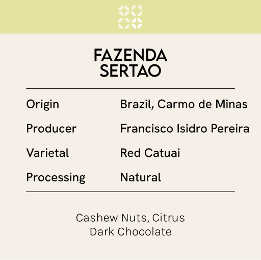 Brazil Fazenda Sertao (Espresso) - 200g