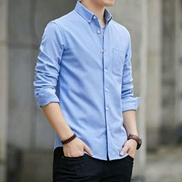 Kemeja Hem Polos Slimfit Pria Dewasa