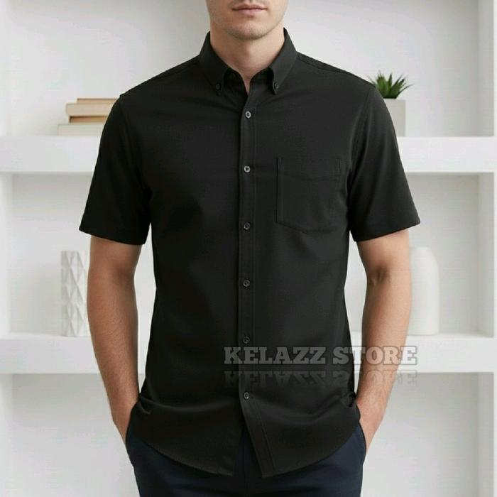 Kemeja Polos Sage Green Pria Lengan_2