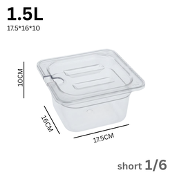 CLEAR PLASTIC FOOD TRAY PAN