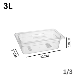 CLEAR PLASTIC FOOD TRAY PAN
