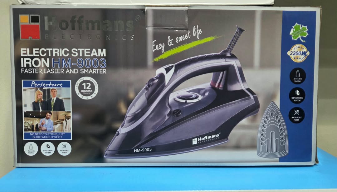 Hoffmans Electronics Electric Steam Iron (Model HM-9003)