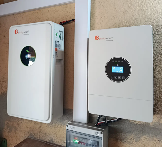 FELICITYSOLAR KIT INVERSOR 5KW CON UNA (1) BATERÍA DE 100Ah.