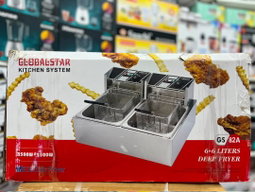 Globalstar Kitchen System GS 82A Double Tank Electric Deep Fryer