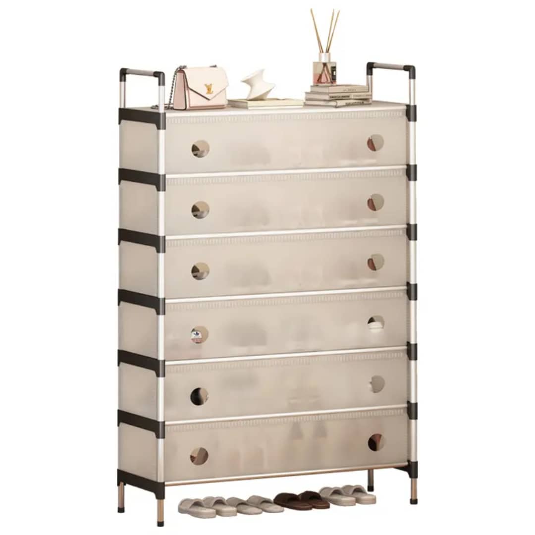 A multi-tier portable shoe rack organizer