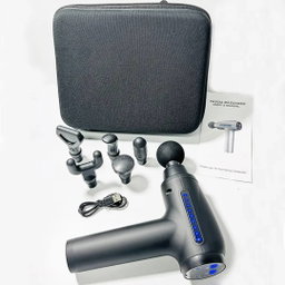 A portable percussion massage gun set