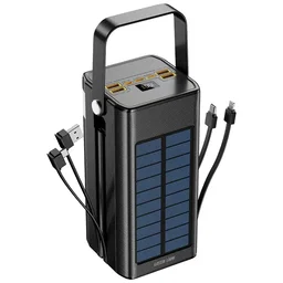 Green lion solar X 80000mAh power Bank PD 20w-Black