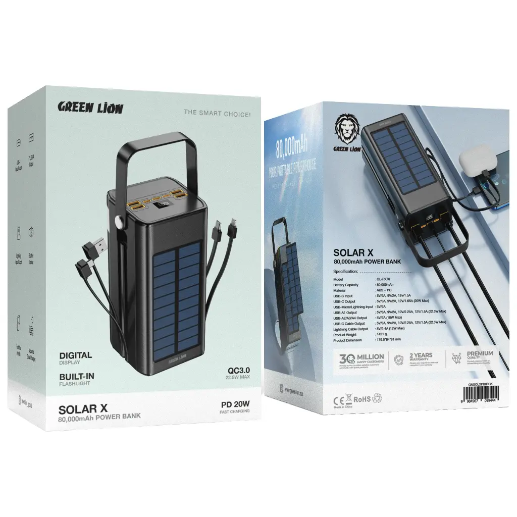 Green lion solar X 80000mAh power Bank PD 20w-Black_3