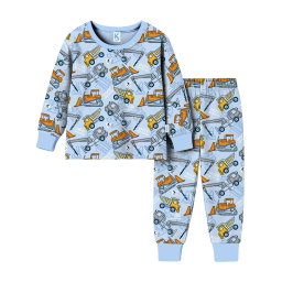 SETELAN PANJANG EXCAVATOR BABY BLUE