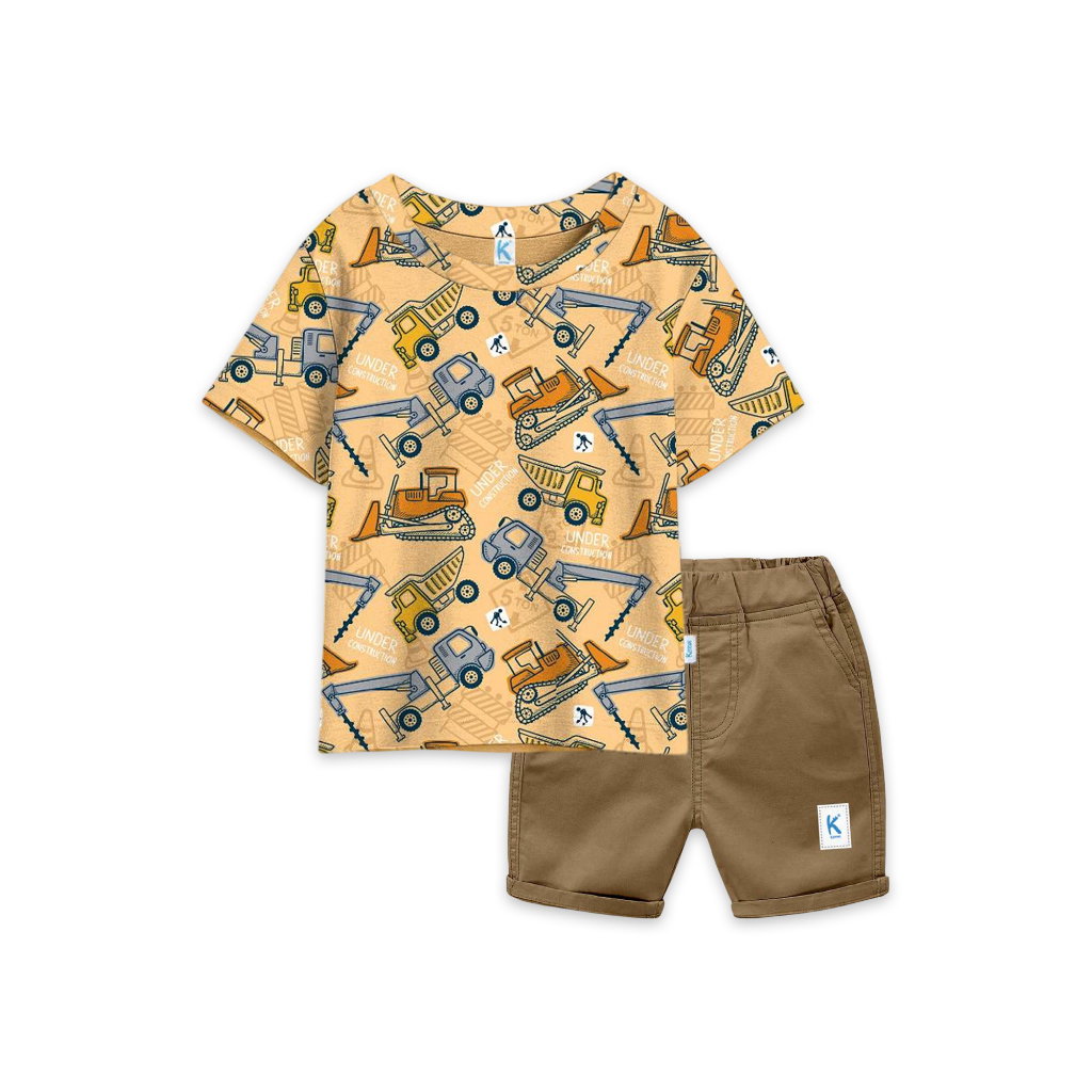 SETELAN COMBI X CHINO EXCAVATOR CREAM & MOCCA