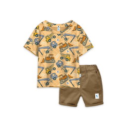 SETELAN COMBI X CHINO EXCAVATOR CREAM & MOCCA