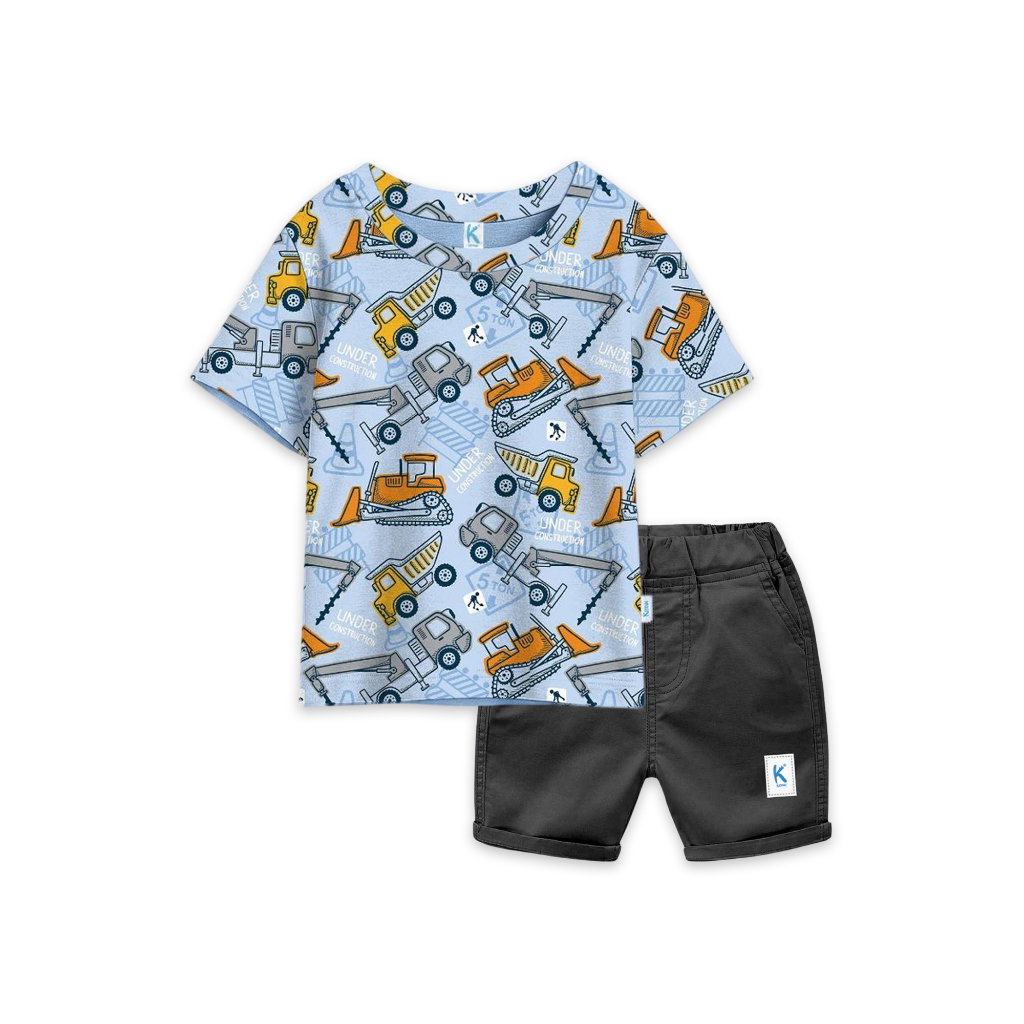 SETELAN COMBI X CHINO EXCAVATOR BABY BLUE & BLACK_0