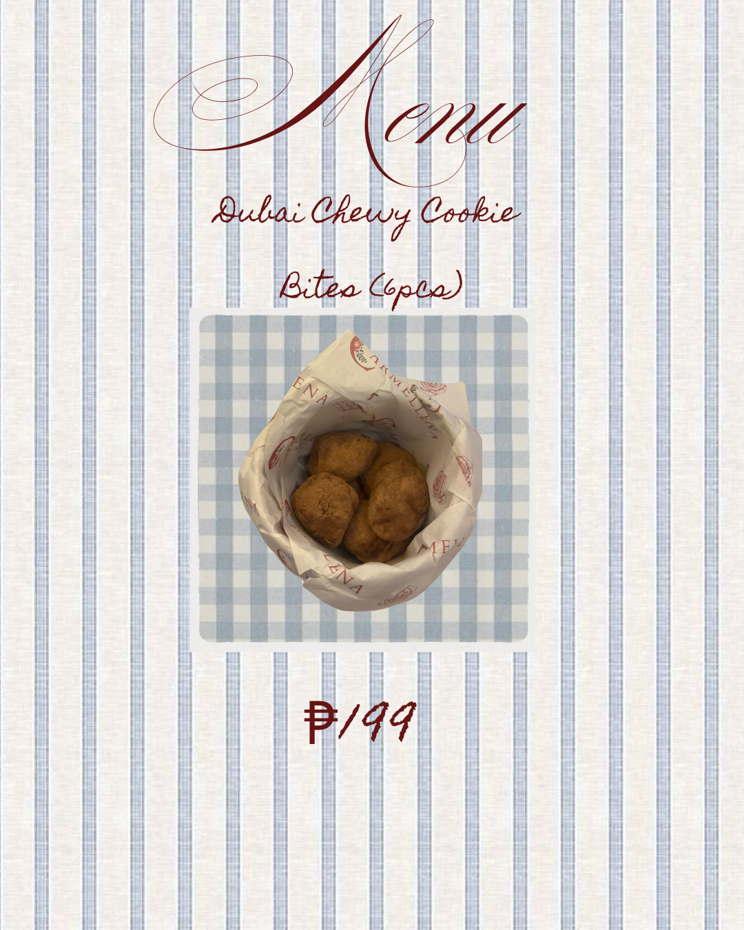 Dubai Chewy Cookie Bites - Pistachio (6pcs)