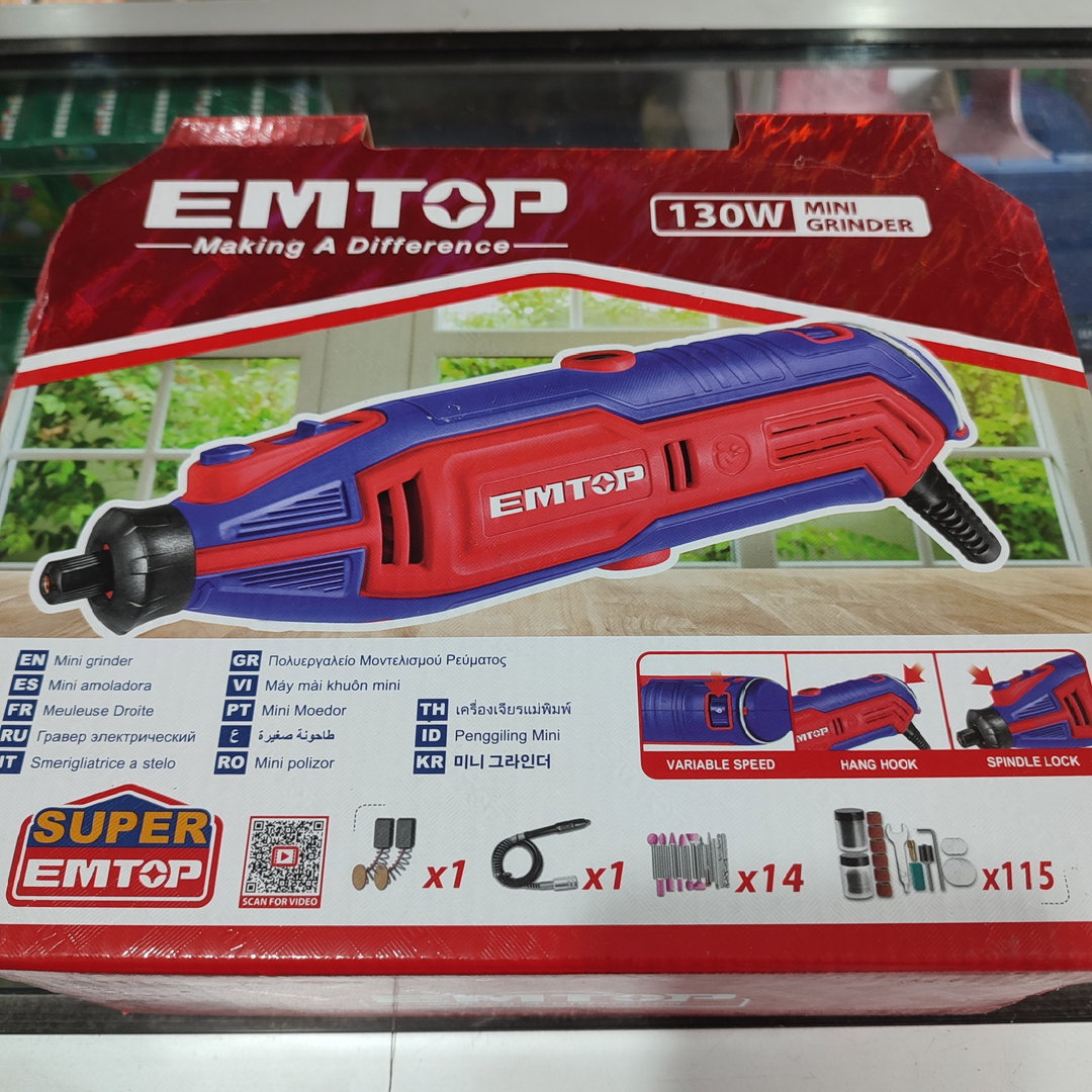 Emtop Mini grinder 129 pcs