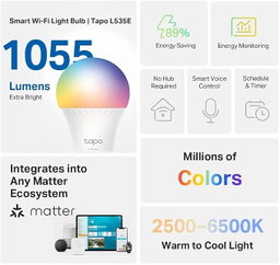 Tapo Ampoule Multicolor connectée 75W (Smart Bulb) L535e
