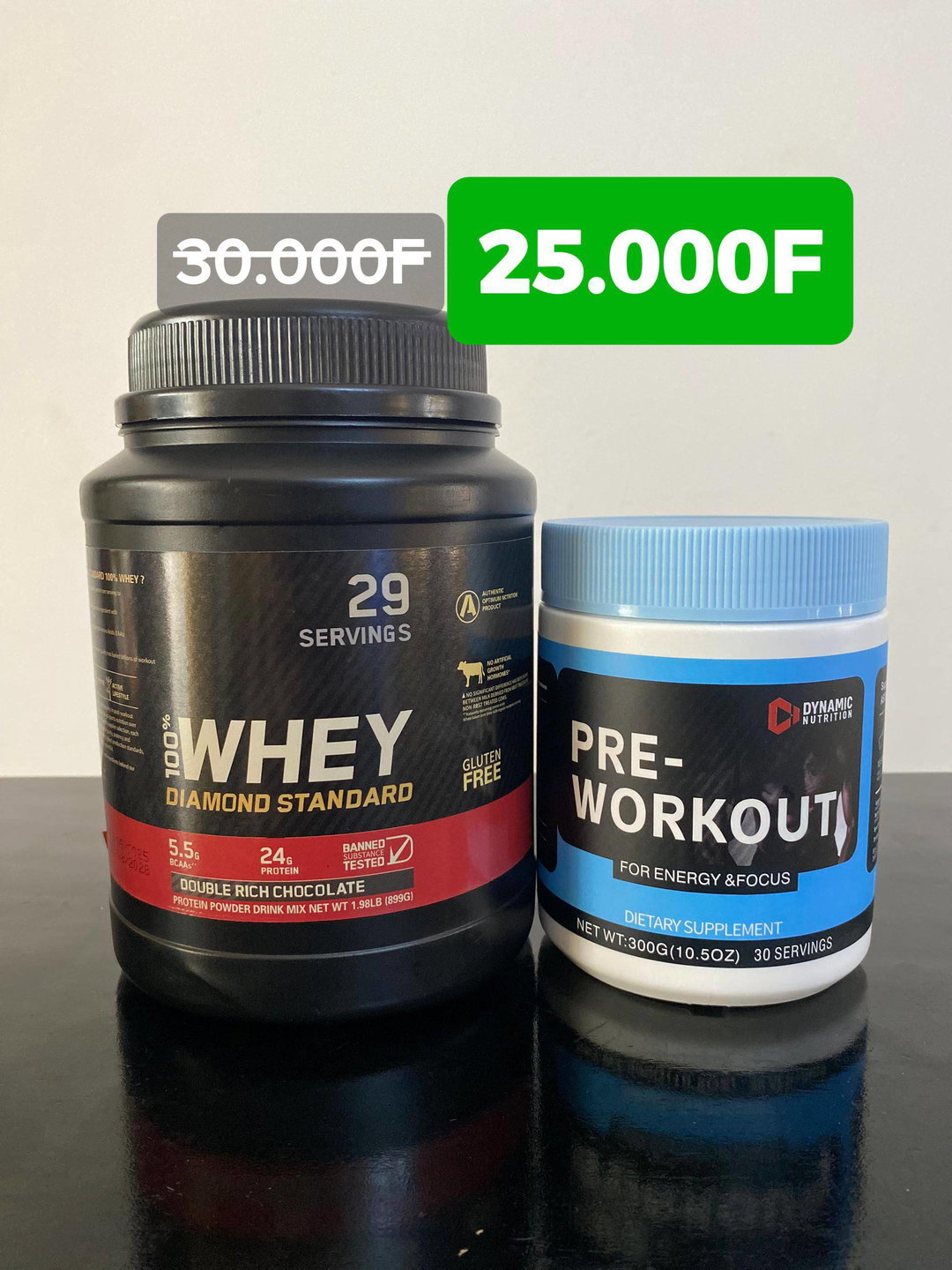 Whey Protéine + Pre-workout