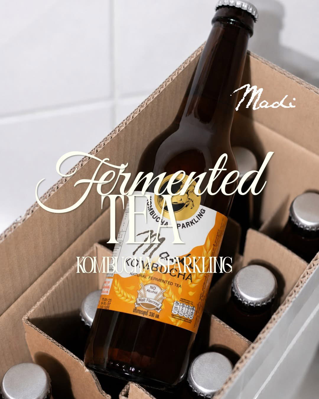 (箱裝)黃Kombucha(Yellow)康普茶-box*12bt