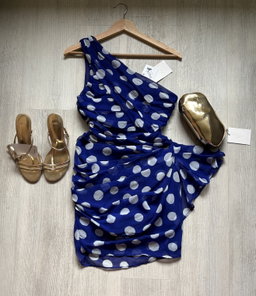 Vestido Lunares Azul