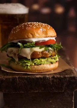 CHICKEN BURGER + FRITE