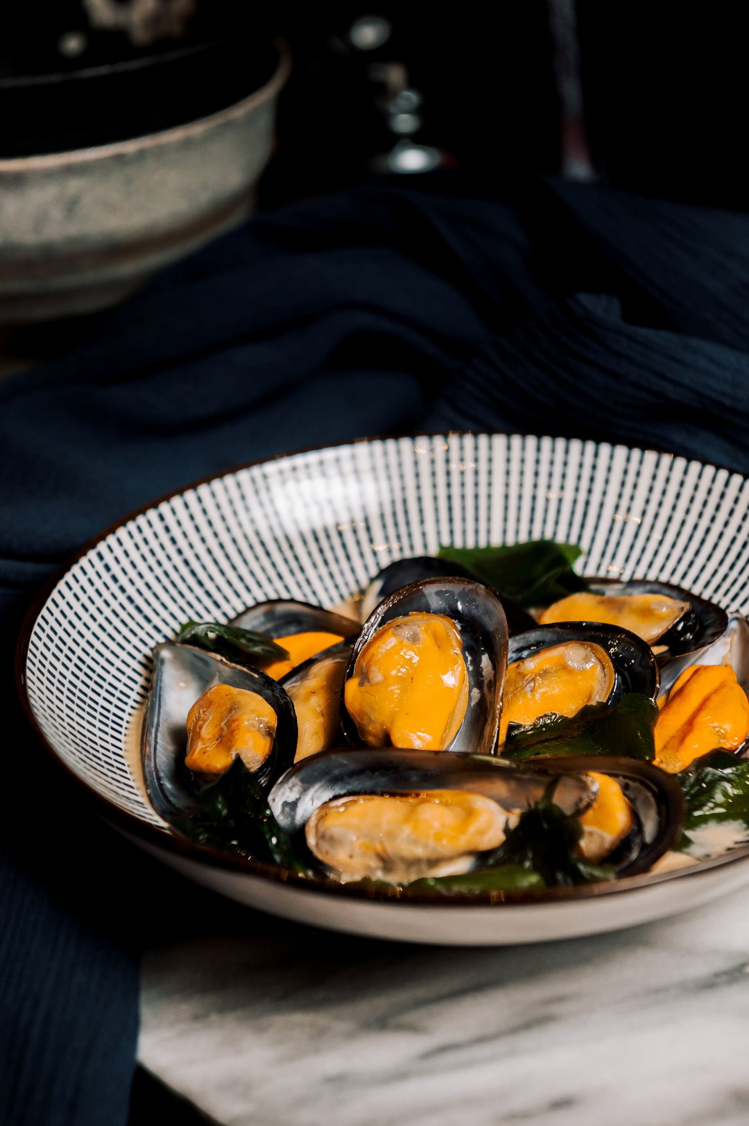 Garlic Miso Mussels