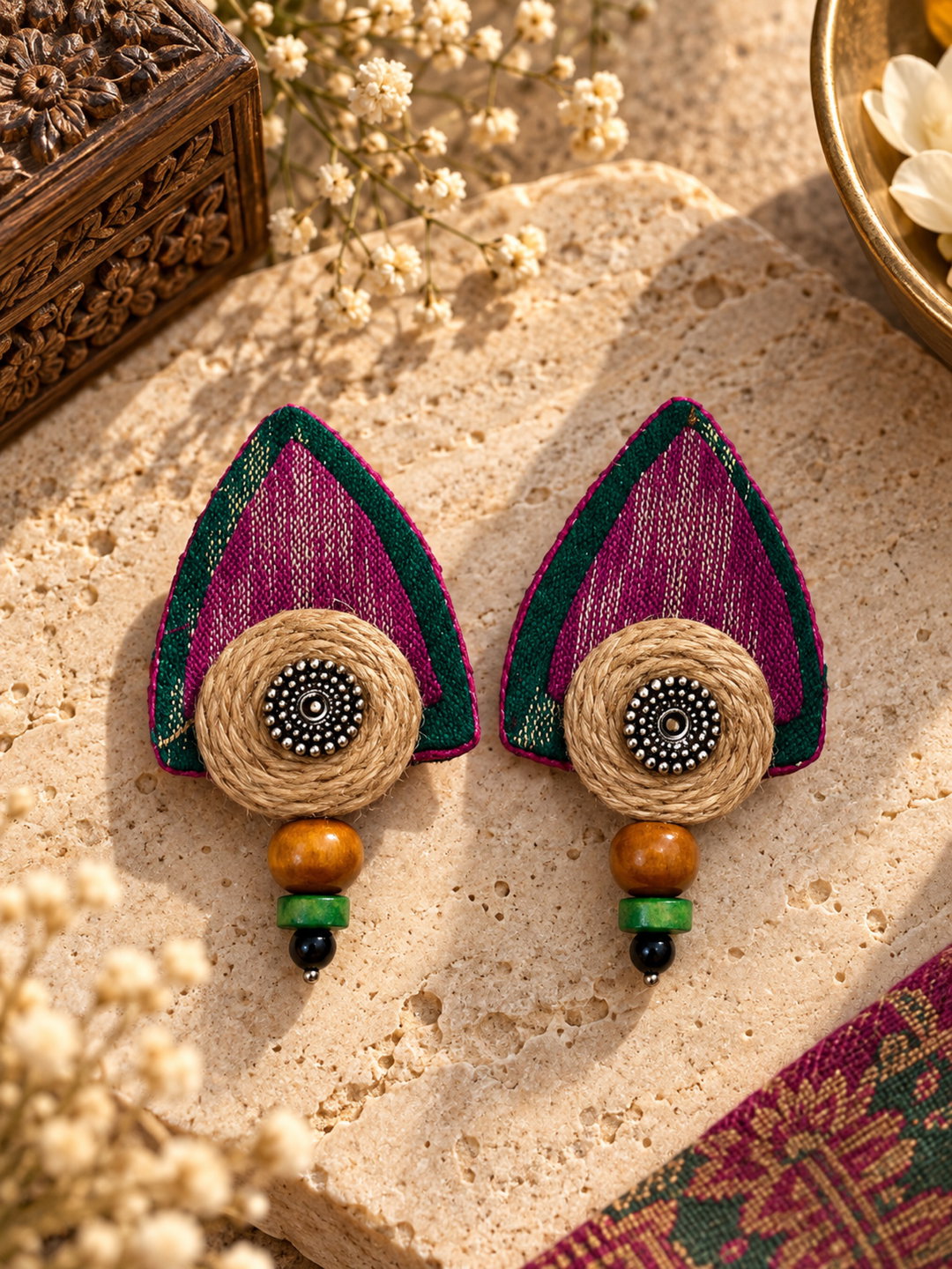 Rangrez Jute Earrings πΈπΏ