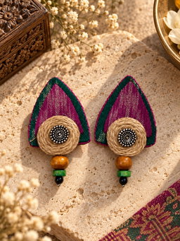 Rangrez Jute Earrings 🌸🌿